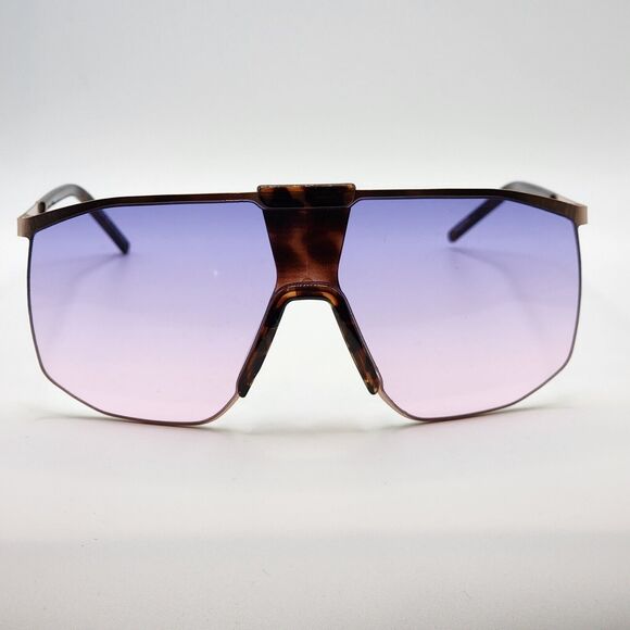 Sunglasses Oversized Gradient Lavender To Pink Gold Frame - Picture 2 of 4